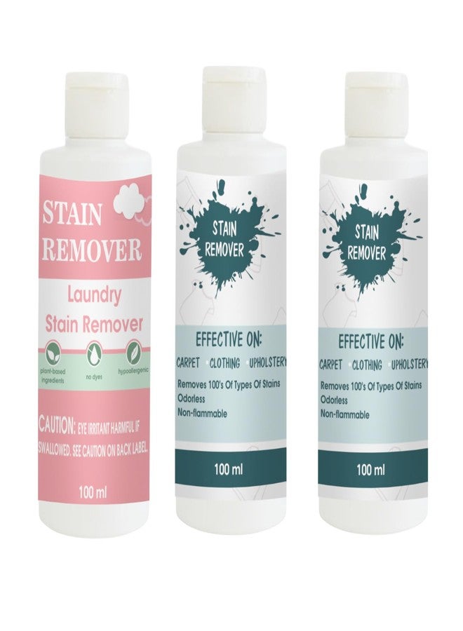 مجموعة مزيلات البقع من توفوس، تتضمن اللون الوردي، والأزرق السماوي، والأزرق السماوي | محلول تنظيف متعدد الأسطح للملابس والأقمشة والمفروشات (100 غرام لكل منها) - Image 1